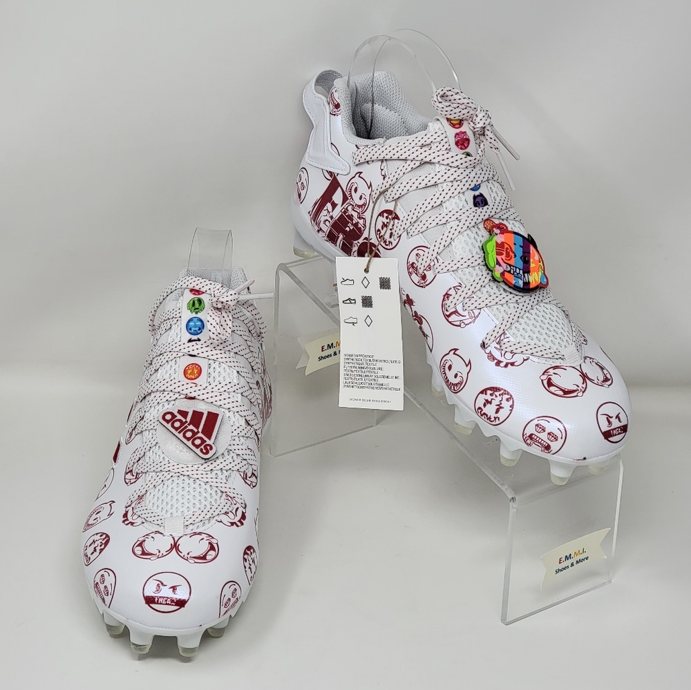 Adidas Freak 22 Big Mood DSG SM Football Cleats Men's Sz Multi White Red GZ6901 - Picture 3 of 11